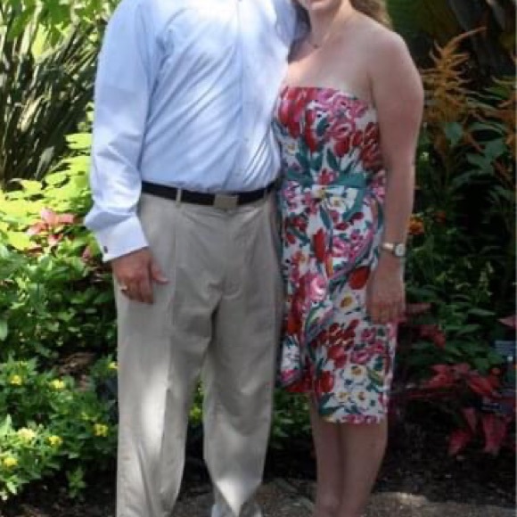 Stunning Vintage Floral Strapless Dress - Picture 5 of 5